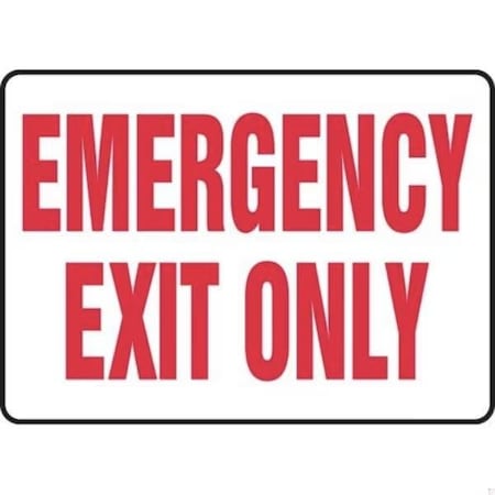 Accuform Exit Sign, Adhesive Dura-Poly, 10 in W, 7 in H FRMEXT584XV